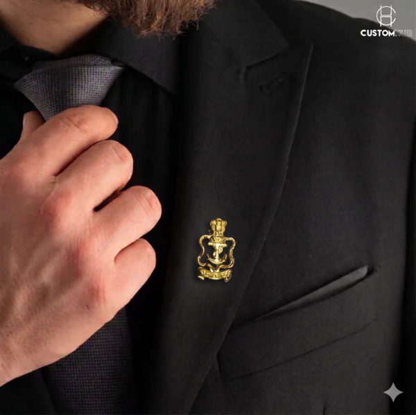 Indian Navy 3D Lapel Pin