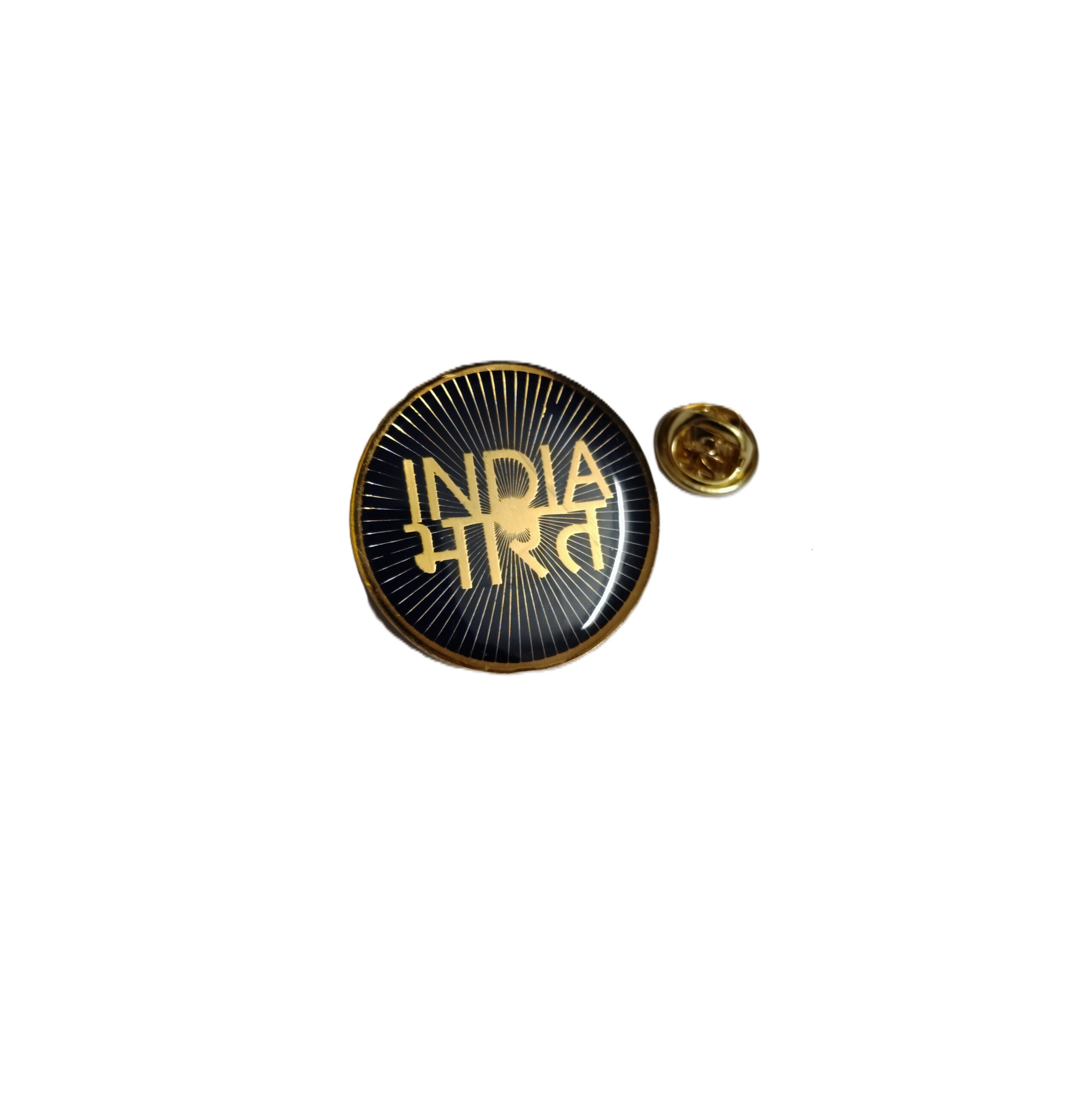 India (Bharat) Heritage Brass Lapel Pin