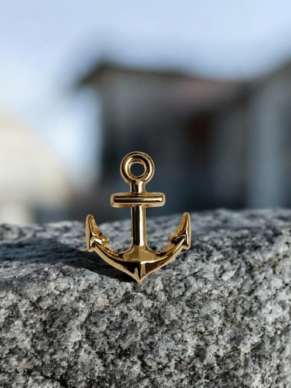 Brass Anchor Authentic Nautical Lapel Pin