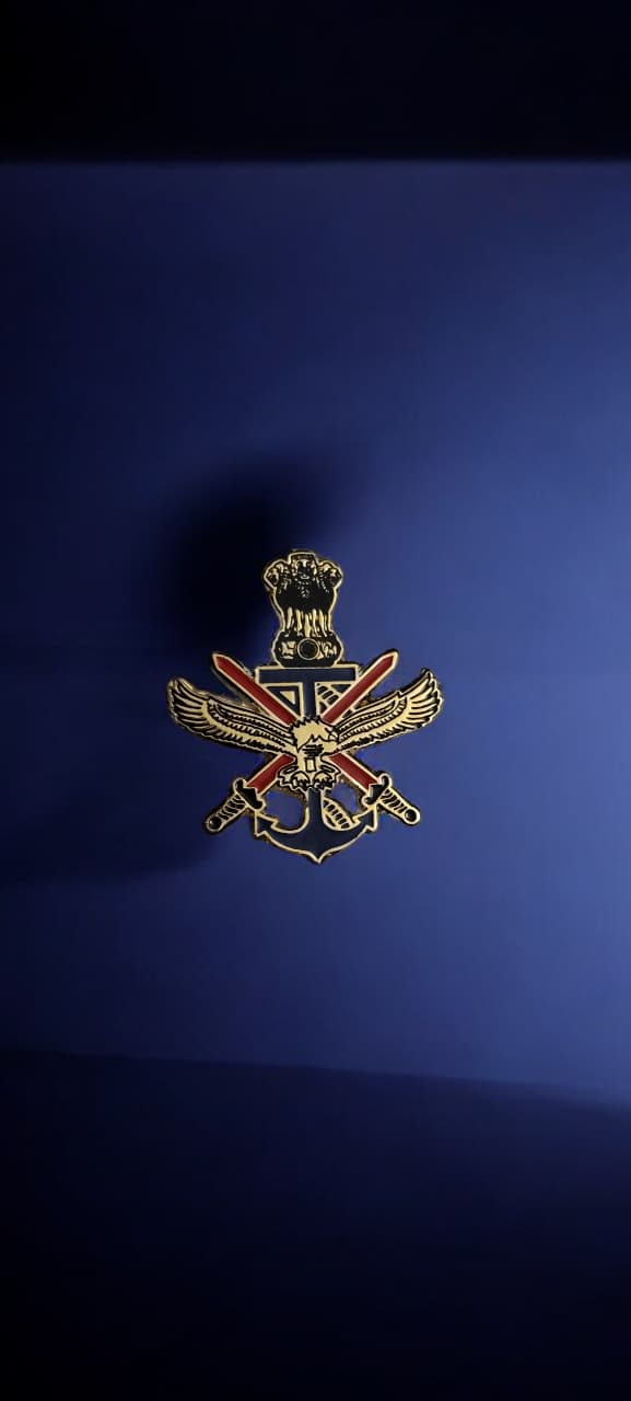 Indian Tri-Services Lapel Pin