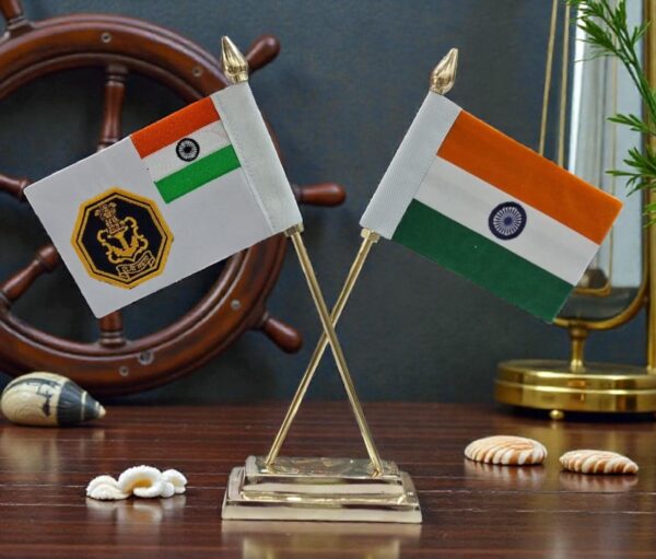 Indian Navy Cross Flags